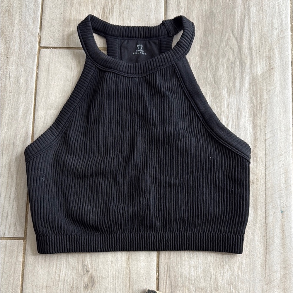 Aerie Ribbed Halter Top